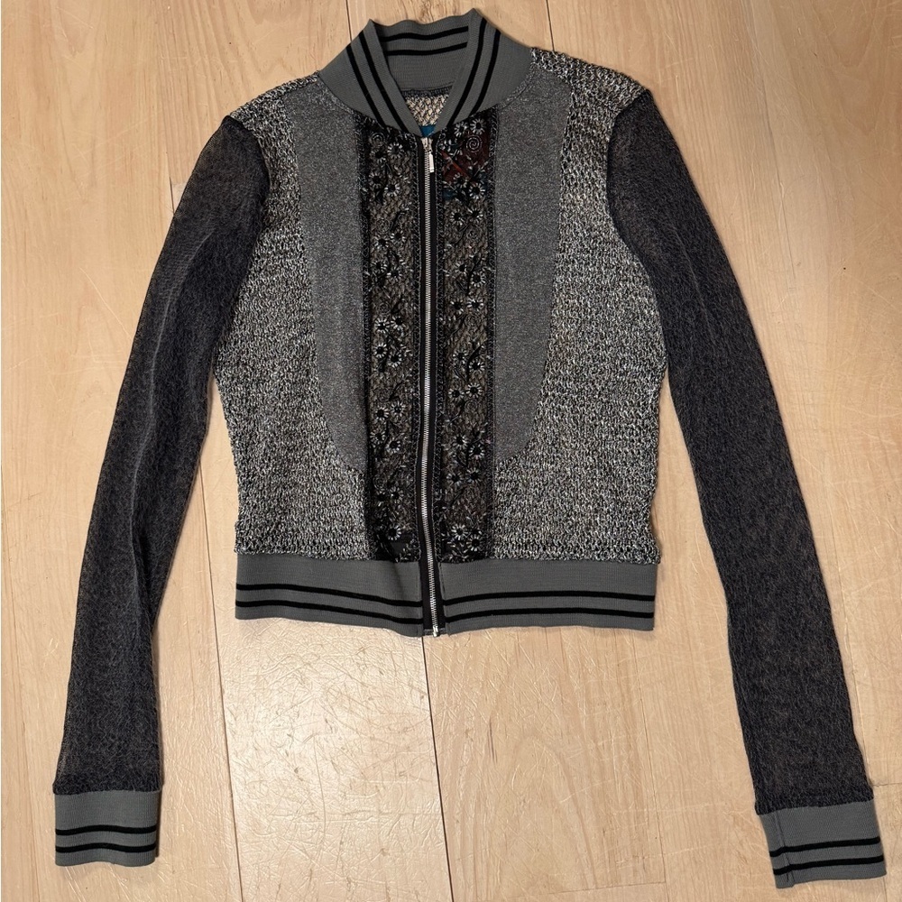 RARE Pairisian Designer Woo x OOM Paris Collaboration Bomber/Zip Front Jacket